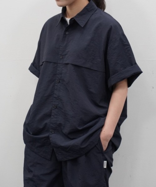 BROKEN BASE(ブロークンベース)の「4-Way Shirt SS(シャツ/ブラウス・メンズ・ネイビー/ブラック・MEDIUM/LARGE)」の17枚目の写真