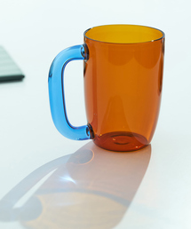 collex（コレックス）の「【amabro×GOOD FOR】GRIP MUG グリップ マグカップ 大容量 470ml 耐熱ガラス ツートンカラー（食器）」