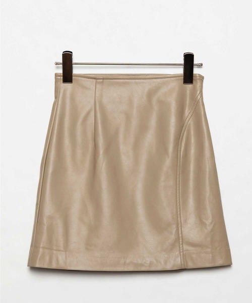 Soir,5 COCOTTE PARIS(ソワールイブニングココットパリ)の「タイトミニスカート(スカート・レディース・ベージュ/ブラック・SMALL/MEDIUM)」の3枚目の写真