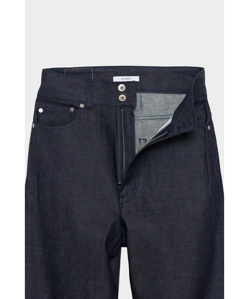 CINOH（チノ）の「HI-WAIST WIDE DENIM（デニムパンツ・レディース・ライトグレー・26）」の4枚目の写真