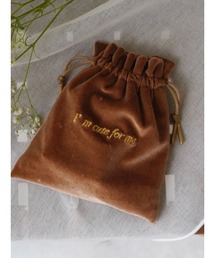 I'm cute for me（アイムキュートフォーミー）の「【I'm cute for me/アイムキュートフォーミー】velours pouch（ポーチ）」
