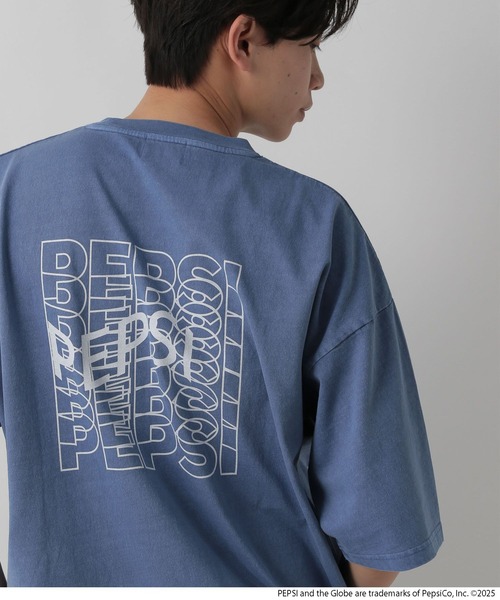 LOWRYS FARM(ローリーズファーム)の「PEPSI/TSS 499899(Tシャツ/カットソー・メンズ・チャコールグレー/ブルー/ホワイト・LARGE/MEDIUM)」の3枚目の写真