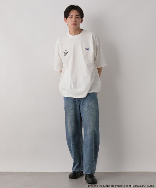 LOWRYS FARM(ローリーズファーム)の「PEPSI/TSS 499899(Tシャツ/カットソー・メンズ・チャコールグレー/ブルー/ホワイト・LARGE/MEDIUM)」の4枚目の写真