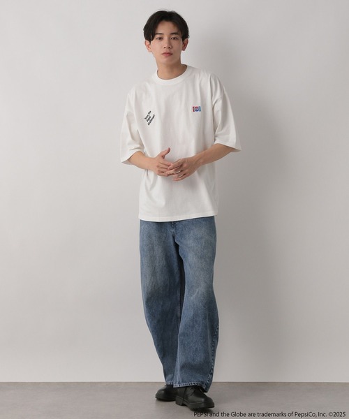 LOWRYS FARM(ローリーズファーム)の「PEPSI/TSS 499899(Tシャツ/カットソー・メンズ・チャコールグレー/ブルー/ホワイト・LARGE/MEDIUM)」の6枚目の写真