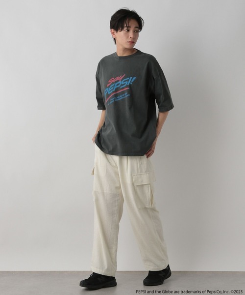 LOWRYS FARM(ローリーズファーム)の「PEPSI/TSS 499899(Tシャツ/カットソー・メンズ・チャコールグレー/ブルー/ホワイト・LARGE/MEDIUM)」の14枚目の写真