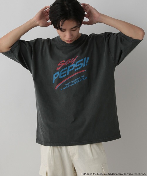 LOWRYS FARM(ローリーズファーム)の「PEPSI/TSS 499899(Tシャツ/カットソー・メンズ・チャコールグレー/ブルー/ホワイト・LARGE/MEDIUM)」の15枚目の写真