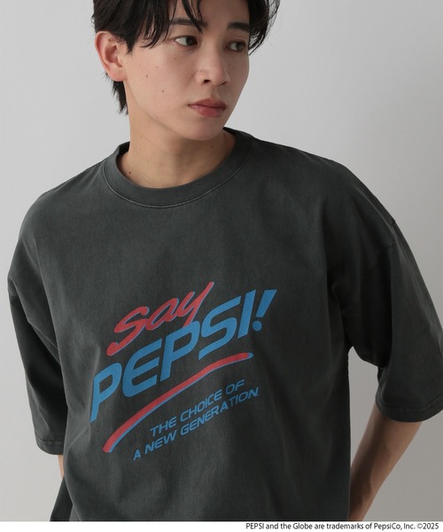 LOWRYS FARM(ローリーズファーム)の「PEPSI/TSS 499899(Tシャツ/カットソー・メンズ・チャコールグレー/ブルー/ホワイト・LARGE/MEDIUM)」の17枚目の写真