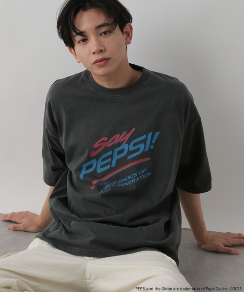 LOWRYS FARM(ローリーズファーム)の「PEPSI/TSS 499899(Tシャツ/カットソー・メンズ・チャコールグレー/ブルー/ホワイト・LARGE/MEDIUM)」の18枚目の写真
