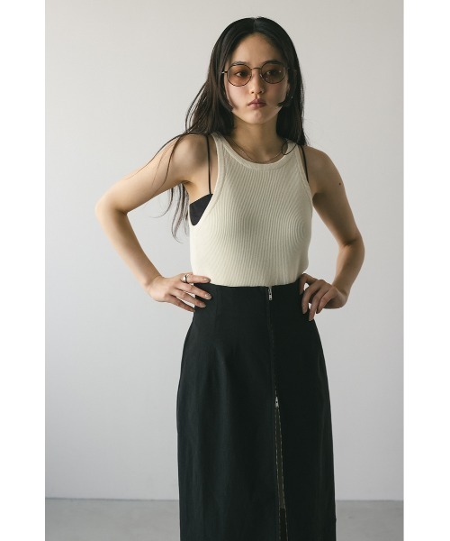 STYLEMIXER(スタイルミキサー)の「アメスリニットミニワンピース(ワンピース・レディース・レッド/アイボリー/カーキ・SMALL/MEDIUM)」の2枚目の写真