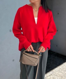 【サイズ展開あり】フロント2wayニットプルオーバー