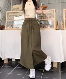 TONE SELECT WEAR（トーンセレクトウェア）の「【i-dare】ナイロン ドローコード付き ミモレ丈 カーゴスカート（スカート）」