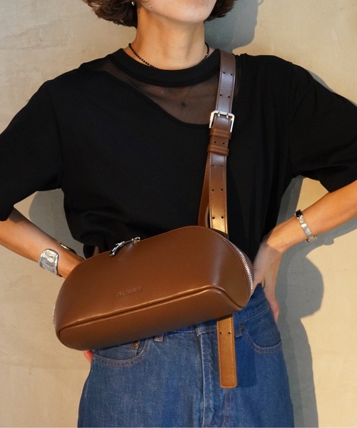 ADD CULUMN(アドカラム)の「ADD CULUMN(アドカラム) FIGRE BODYBAG(ショルダーバッグ・レディース・ブラウン/ブラック/ベビーピンク・F)」の13枚目の写真