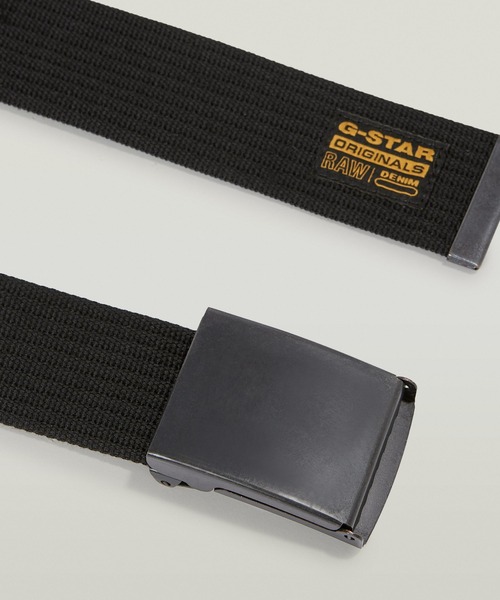 G-STAR（ジースター）の「Webbing Belt/ミリタリーウェビングベルト/GIベルト/ガチャベルト（ベルト・メンズ・ダークグレー/グレー系その他/ブラック・ONE SIZE）」の6枚目の写真