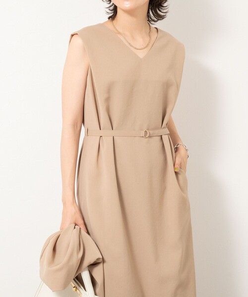 NOLLEY’S（ノーリーズ）の「ウォッシャブルエコボイル2WAYワンピース（ワンピース・レディース・キャメル/ネイビー・36/38）」の11枚目の写真