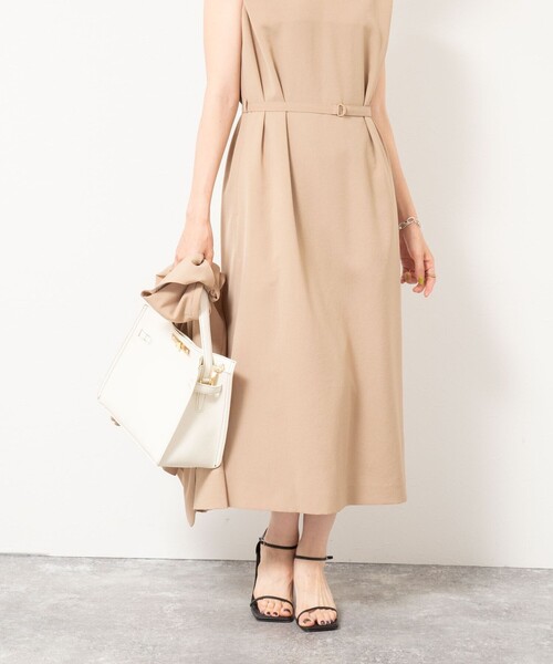 NOLLEY’S（ノーリーズ）の「ウォッシャブルエコボイル2WAYワンピース（ワンピース・レディース・キャメル/ネイビー・36/38）」の12枚目の写真