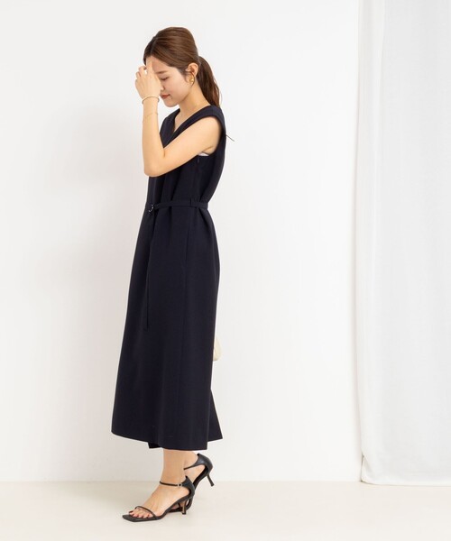 NOLLEY’S（ノーリーズ）の「ウォッシャブルエコボイル2WAYワンピース（ワンピース・レディース・キャメル/ネイビー・36/38）」の15枚目の写真