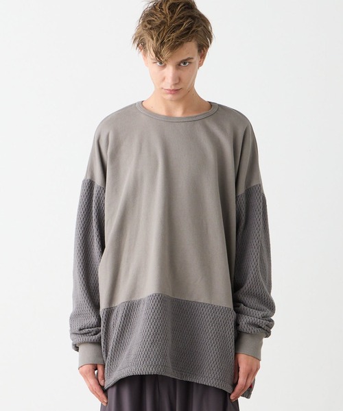 VIRGOwearworks（ヴァルゴウェアワークス）の「NEBULA HYBRID CREW SWT（スウェット・メンズ・チャコールグレー/ネイビー/ブラック・2/3/4）」の3枚目の写真