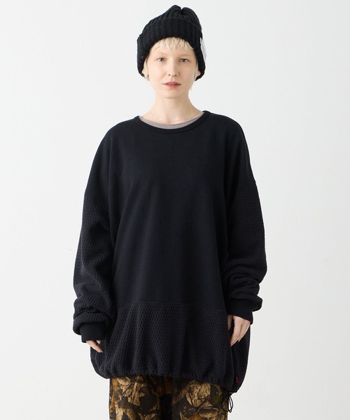 VIRGOwearworks（ヴァルゴウェアワークス）の「NEBULA HYBRID CREW SWT（スウェット・メンズ・チャコールグレー/ネイビー/ブラック・2/3/4）」の2枚目の写真