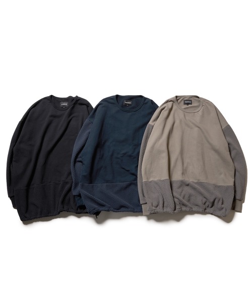 VIRGOwearworks（ヴァルゴウェアワークス）の「NEBULA HYBRID CREW SWT（スウェット・メンズ・チャコールグレー/ネイビー/ブラック・2/3/4）」の4枚目の写真