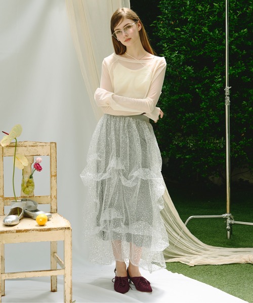 random pic volume skirt / ランダムピックボリュームスカート