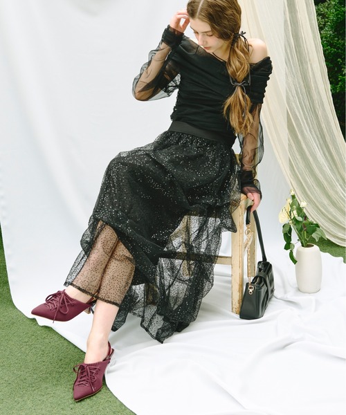 random pic volume skirt / ランダムピックボリュームスカート