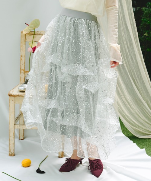 random pic volume skirt / ランダムピックボリュームスカート