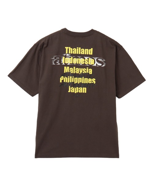 atmos(アトモス)の「atmos Layered Logo T-shirt / アトモス レイヤード ロゴ ティーシャツ(Tシャツ/カットソー・メンズ・ブラウン/グリーン/ホワイト/チャコール・M/XL/L/XXL)」の2枚目の写真