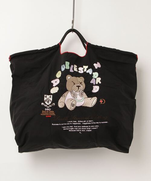 DOUBLE STANDARD CLOTHING(ダブルスタンダードクロージング)の「Ball&Chain / グリービーベア ショッピングバッグ(エコバッグ/サブバッグ・レディース・ブラック/オリーブ・FREE)」の8枚目の写真