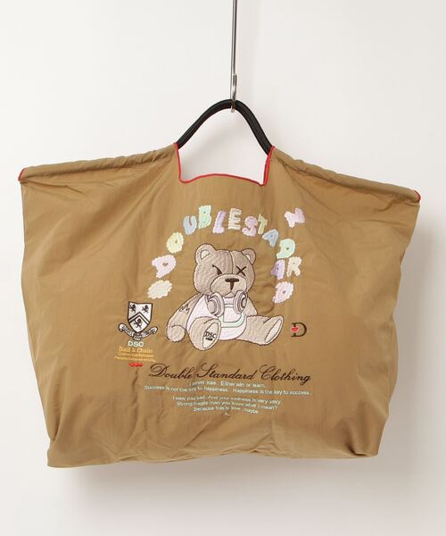 DOUBLE STANDARD CLOTHING(ダブルスタンダードクロージング)の「Ball&Chain / グリービーベア ショッピングバッグ(エコバッグ/サブバッグ・レディース・ブラック/オリーブ・FREE)」の9枚目の写真