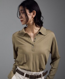 SALON adam et rope' | 30ゲージウールニットポロシャツ(ニット/セーター)