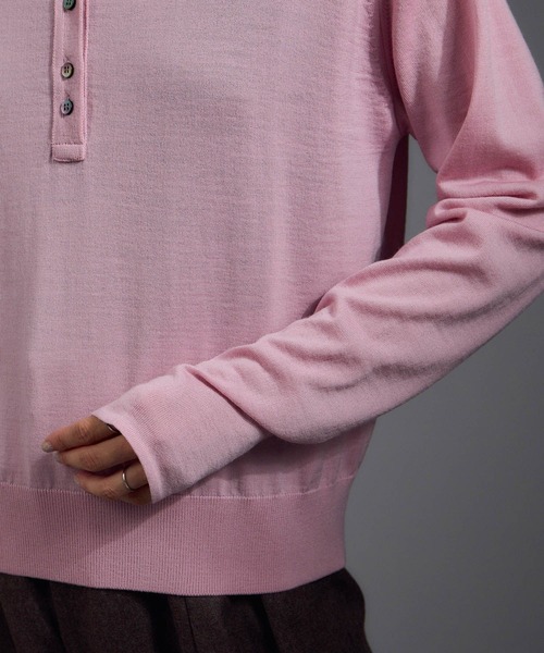 セール】30ゲージウールニットポロシャツ（ニット/セーター）｜SALON