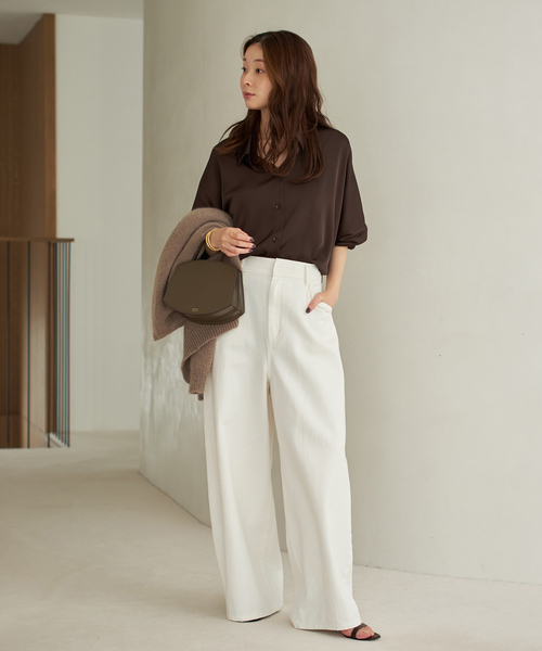 Plage dull satin dolman ブラウス dull satin dolman ブラウス（シャツ/ブラウス）｜Plage（プラージュ