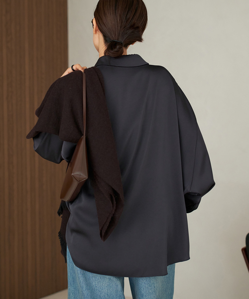 dull satin dolman ブラウス（シャツ/ブラウス）｜Plage