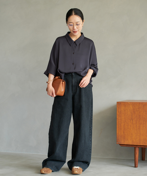 dull satin dolman ブラウス（シャツ/ブラウス）｜Plage