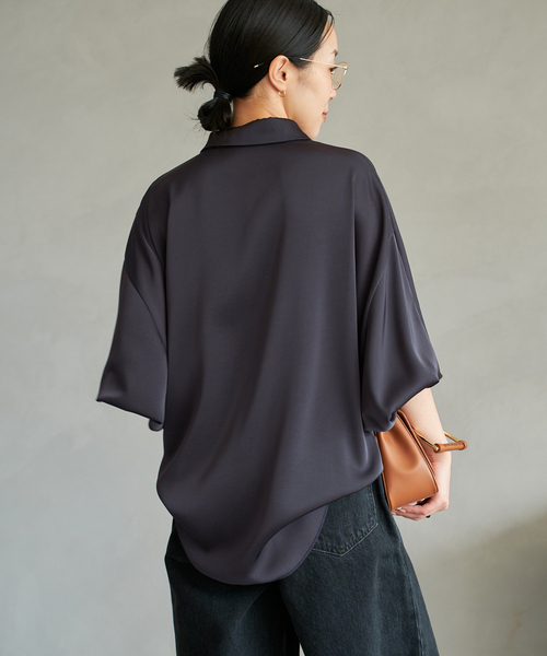 dull satin dolman ブラウス（シャツ/ブラウス）｜Plage（プラージュ
