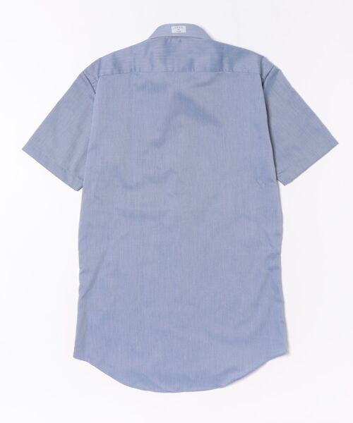 TOKYO SHIRTS(トウキョウシャツ)の「【超形態安定】形態安定ノンアイロン ホリゾンタルワイド 半袖ビジネスワイシャツ(ビジネスシャツ・メンズ・ブルー・首回り43cm/首回り41cm/首回り39cm/首回り42cm/首回り37cm)」の7枚目の写真