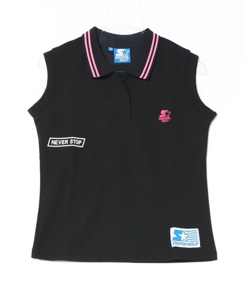 45rpmレディースノースリーブポロシャツ ネイビー ロゴ刺繍 FRED PERRY（フレッドペリー）の「[FRED PERRY/フレッドペリー