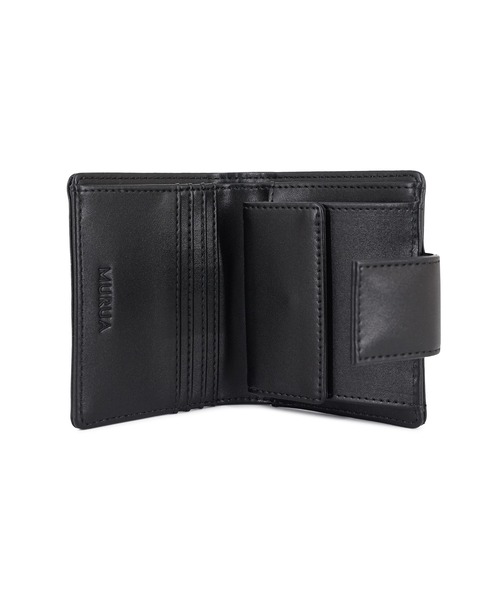 MURUA（ムルーア）の「MURUA(ムルーア)二つ折り財布 MR-W1373 スタッズ（財布・レディース・ワイン/ブラック/ベージュ・FREE）」の8枚目の写真