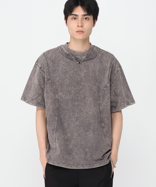 3.3 Field Trip (3.3フィールドトリップ)の「3.3 Field Trip/ネックラウンドT(Tシャツ/カットソー・メンズ・ブラック/チャコール・MEDIUM/LARGE)」の2枚目の写真