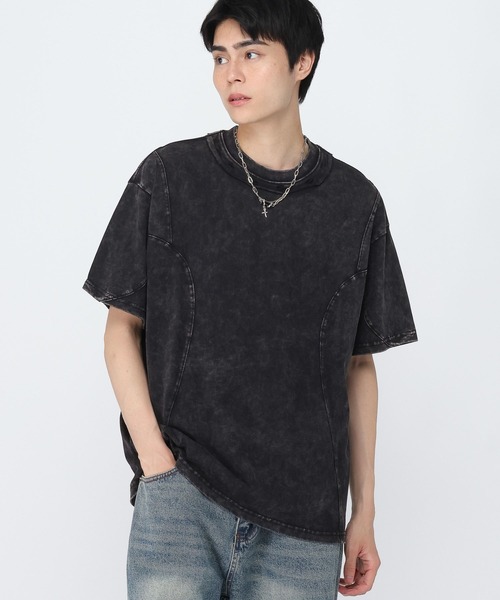 3.3 Field Trip (3.3フィールドトリップ)の「3.3 Field Trip/ネックラウンドT(Tシャツ/カットソー・メンズ・ブラック/チャコール・MEDIUM/LARGE)」の1枚目の写真