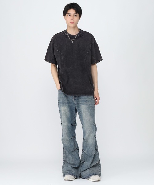 3.3 Field Trip (3.3フィールドトリップ)の「3.3 Field Trip/ネックラウンドT(Tシャツ/カットソー・メンズ・ブラック/チャコール・MEDIUM/LARGE)」の14枚目の写真