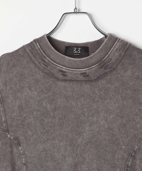 3.3 Field Trip (3.3フィールドトリップ)の「3.3 Field Trip/ネックラウンドT(Tシャツ/カットソー・メンズ・ブラック/チャコール・MEDIUM/LARGE)」の6枚目の写真