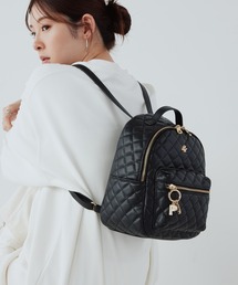 バックパック/リュック（ブラック/黒色系・キルティング）ファッション
