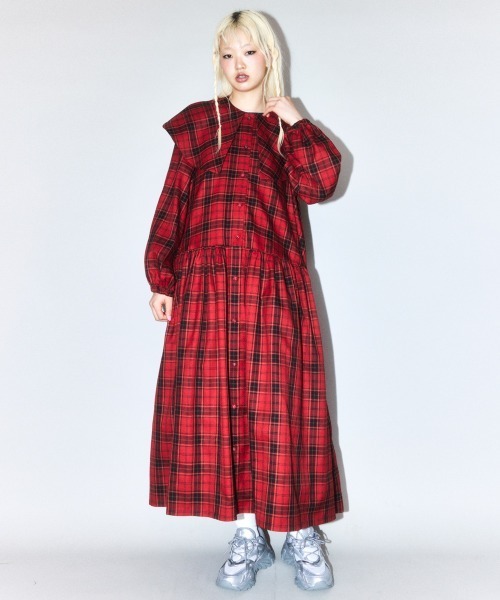 CELEBRATE BIG COLLAR ドレス（ワンピース）｜Candy Stripper