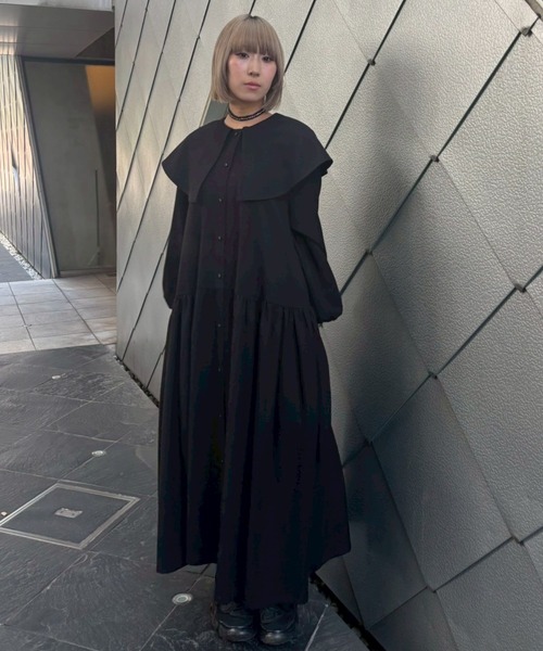 Candy Stripper（キャンディストリッパー）の「CELEBRATE BIG COLLAR ドレス（ワンピース・レディース・ブラック/レッド・FREE）」の10枚目の写真