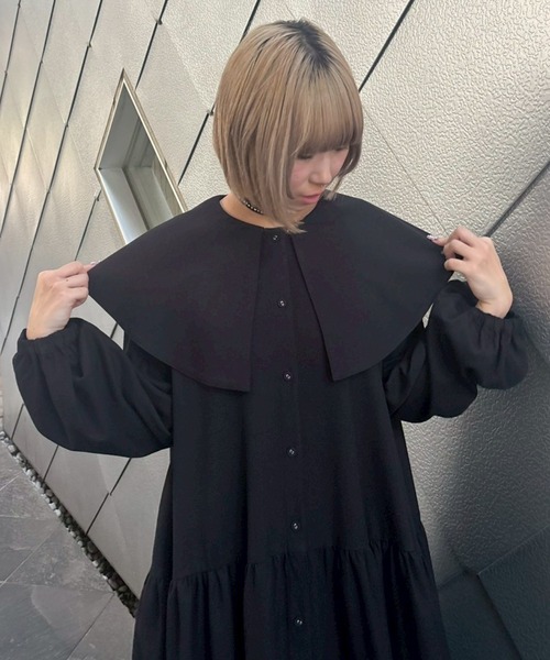 Candy Stripper（キャンディストリッパー）の「CELEBRATE BIG COLLAR ドレス（ワンピース・レディース・ブラック/レッド・FREE）」の13枚目の写真