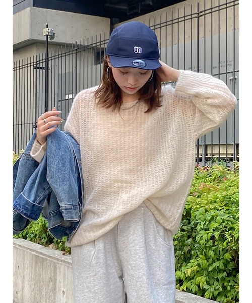 NEW ERA(ニューエラ)の「NEW ERA別注UNロゴジェットキャップ(キャップ・レディース・ネイビー/ブラック・FREE)」の12枚目の写真