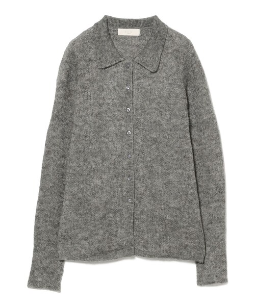 B:MING by BEAMS(ビーミングバイビームス)の「モヘヤ混 ポロ ニット(ニット/セーター・レディース・ブラウン系その他/オレンジ/グレー・ONE SIZE)」の2枚目の写真