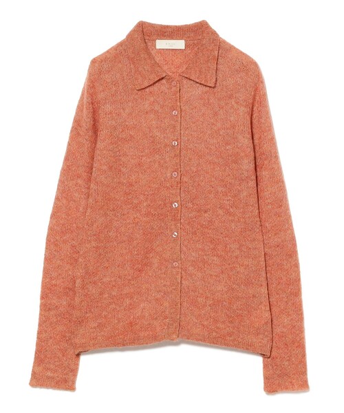 セール】モヘヤ混 ポロ ニット (手洗い可)（ニット/セーター）｜B:MING