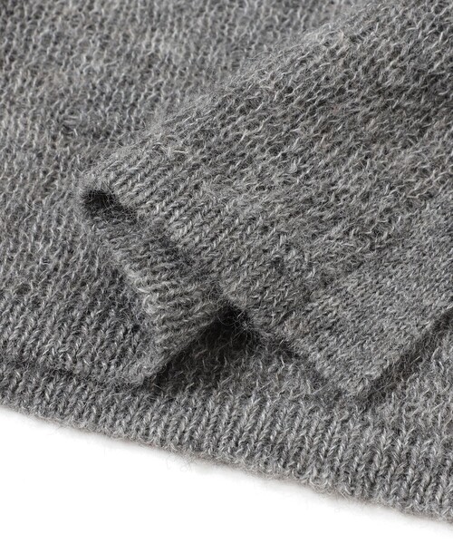 B:MING by BEAMS(ビーミングバイビームス)の「モヘヤ混 ポロ ニット(ニット/セーター・レディース・ブラウン系その他/オレンジ/グレー・ONE SIZE)」の7枚目の写真